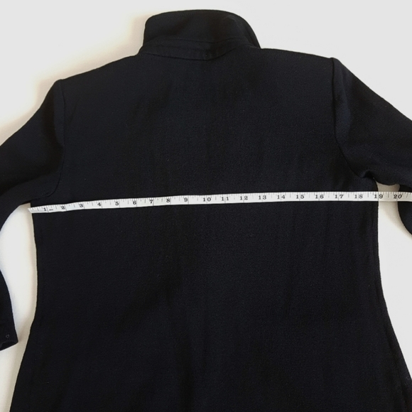 St. John Jeans Wool Blend Single Button Blazer Cardigan - Picture 5 of 7